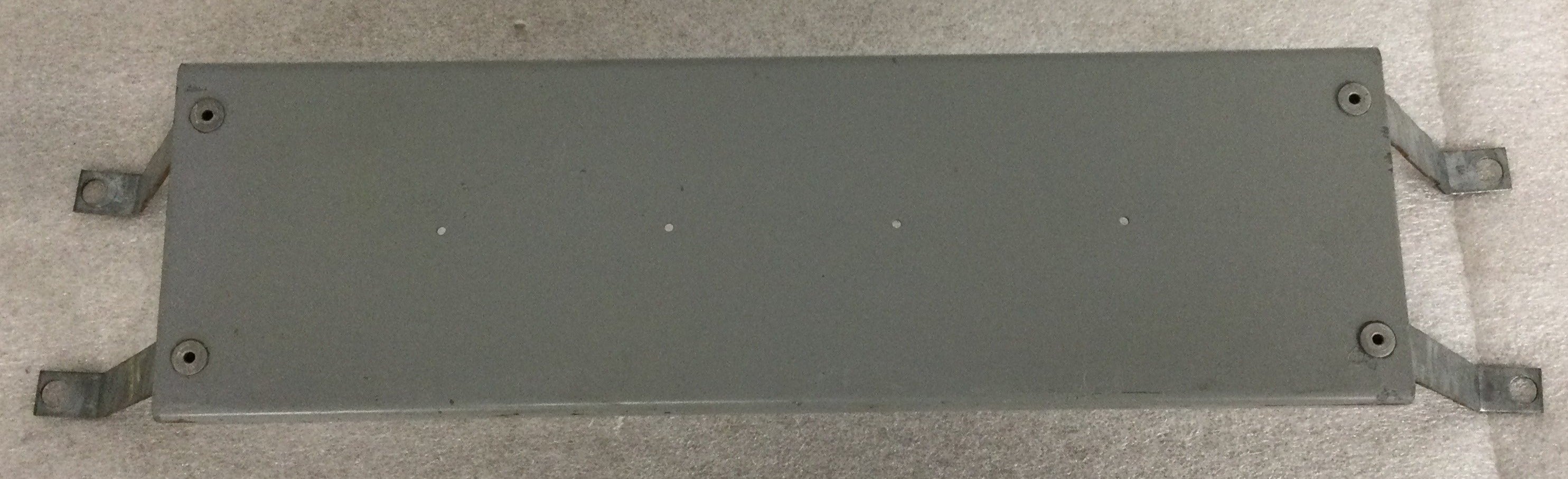 GE Filler Plate 13 3/4" x 4 1/8" with 4 angled riveted mounting bracke