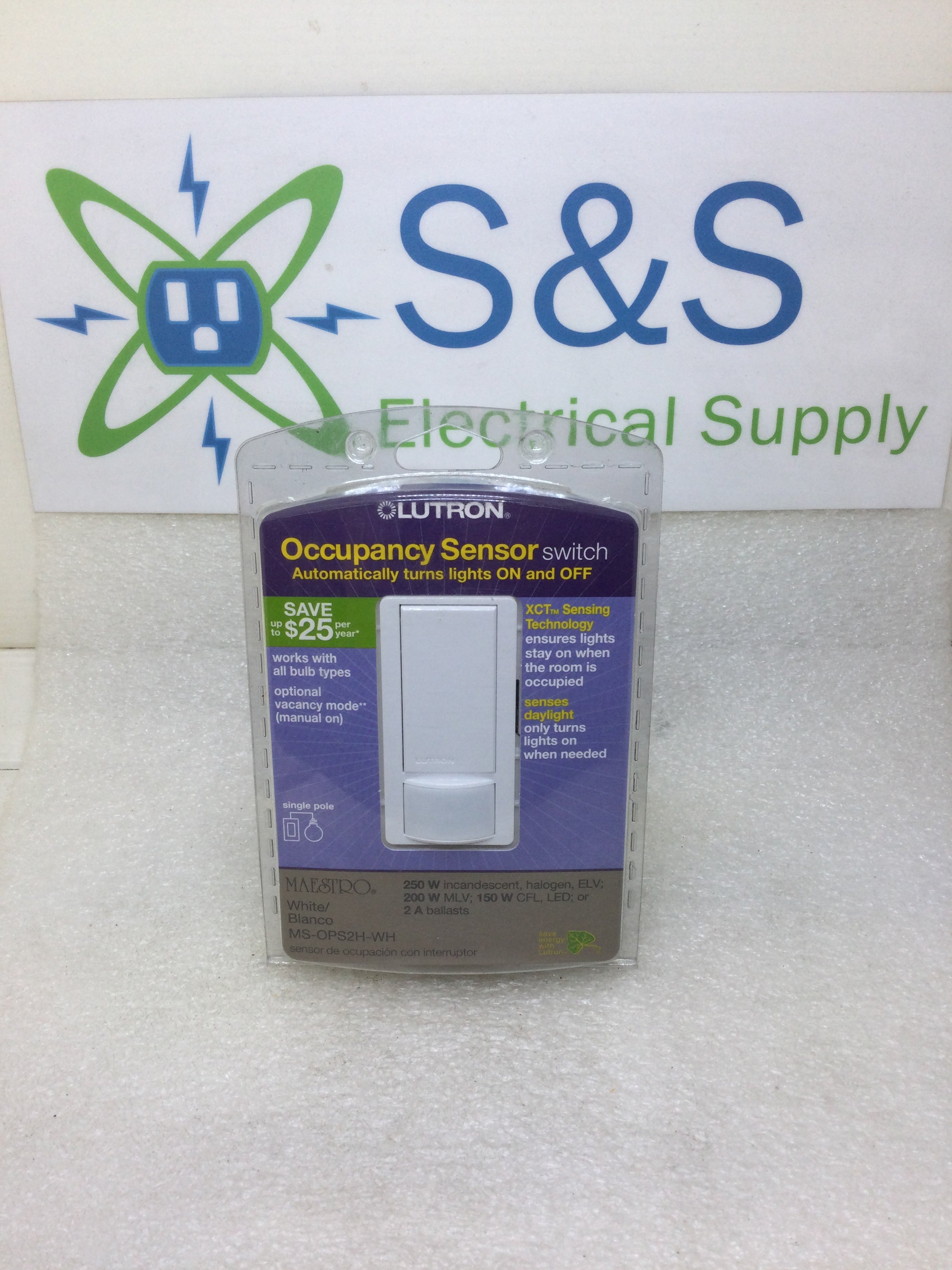 Lutron Maestro MSOPS2HWH Occupancy Motion sensor switch