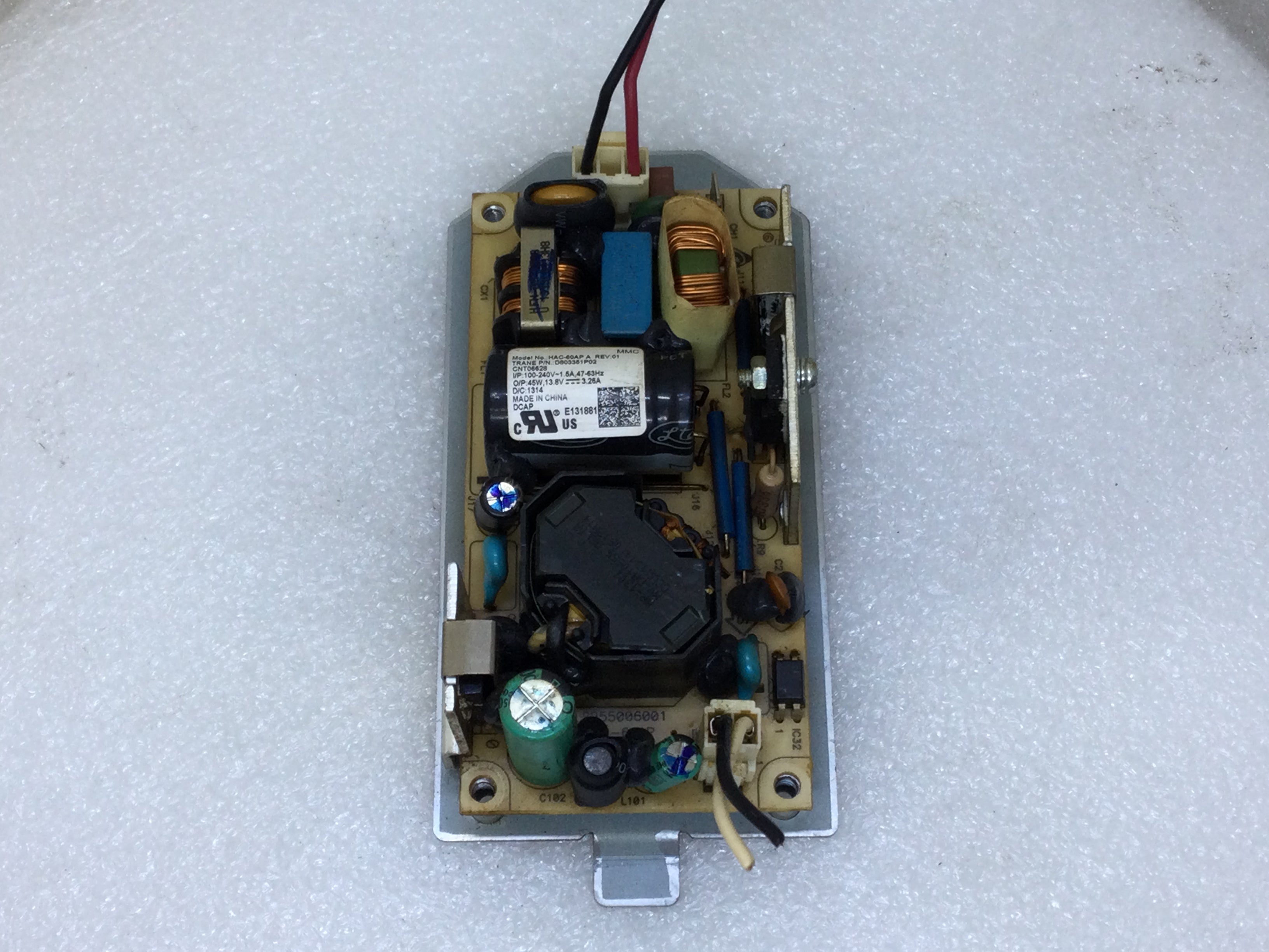 Trane D803351P02 Power Supply With Backplane For HAC-60AP / Central Furnace (100-240V, 1.5A)