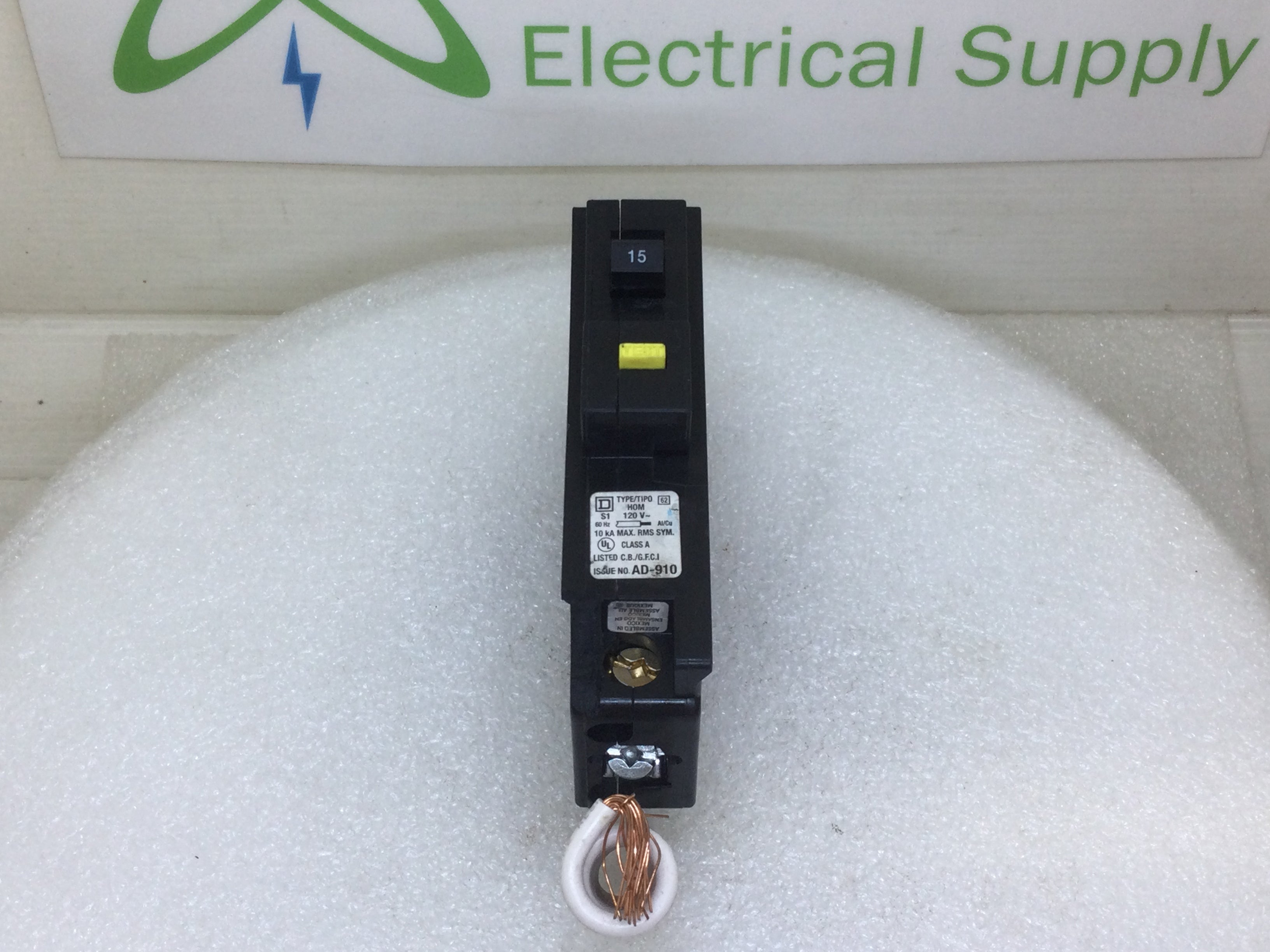 Disjoncteur Différentiel Square D Homeline HOM115GFI 15A - Neuf, Pour Tableau électrique - Protection GFCI