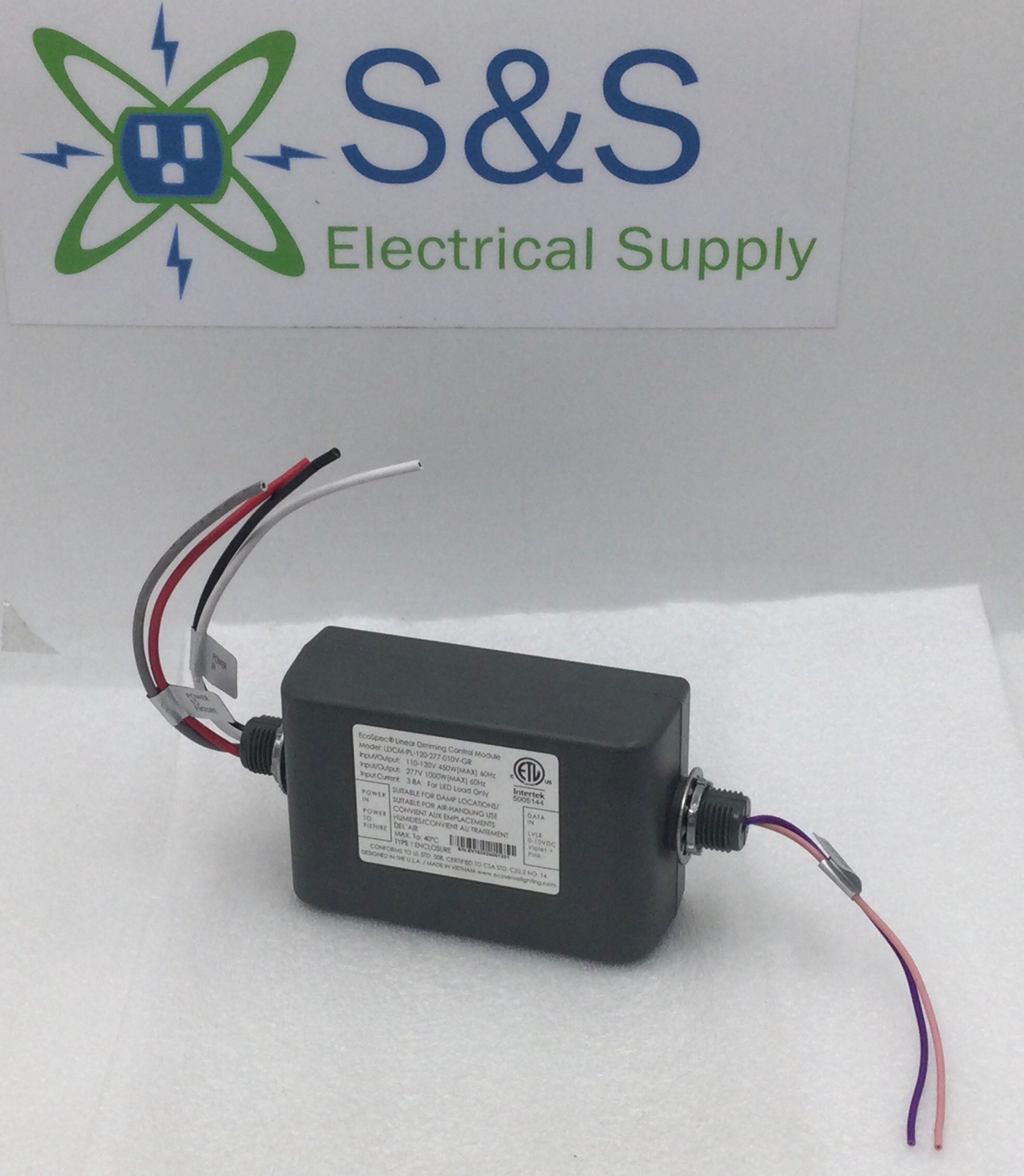ECOSENSE Led Linear Dimming Control Module 0-10v Grey LDCM-PL-120-277-010V-GR