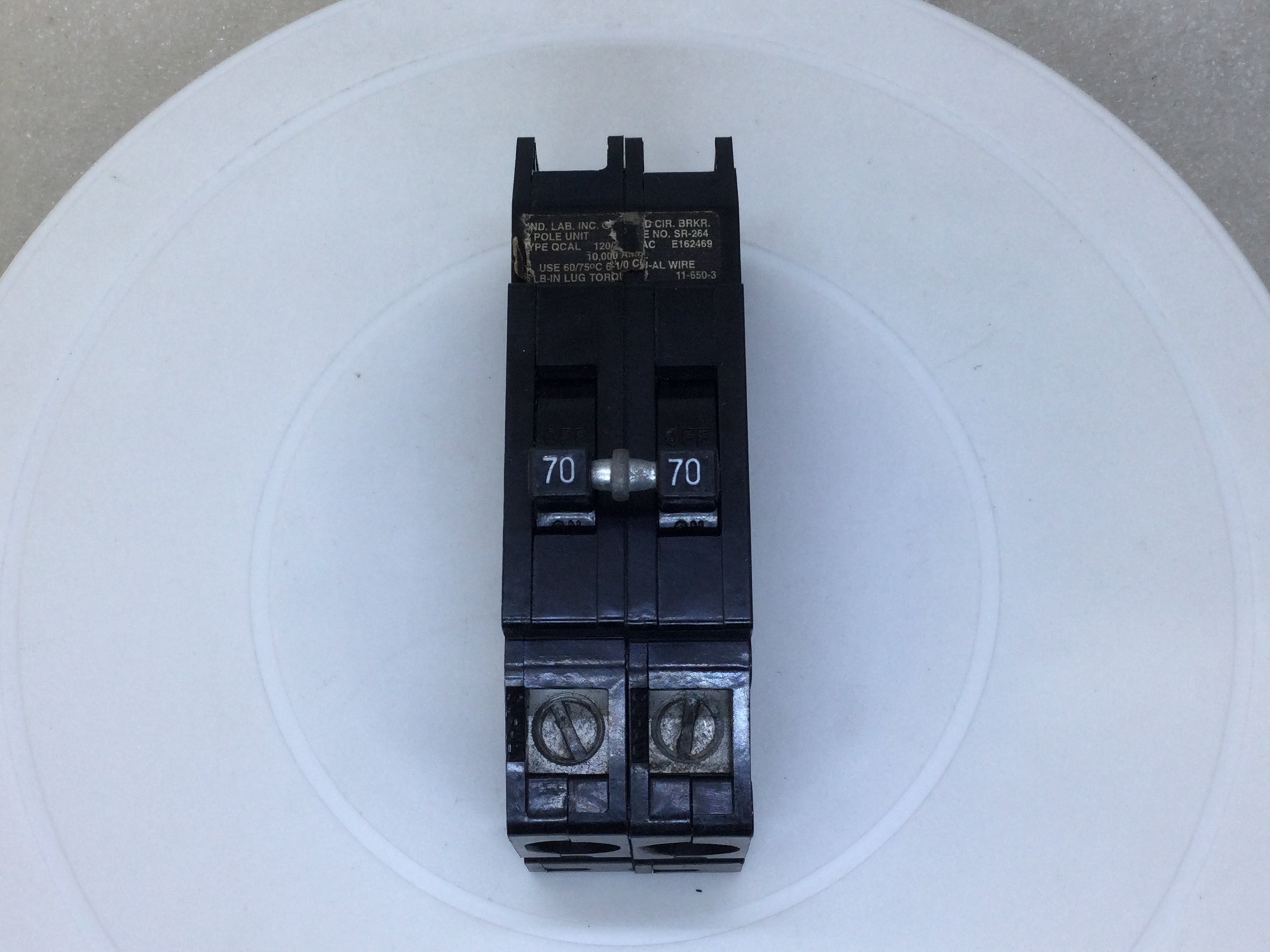 Zinsco/GTE Sylvania/Challenger Q270 70 Amp 2 Pole 120/240V Circuit Bre