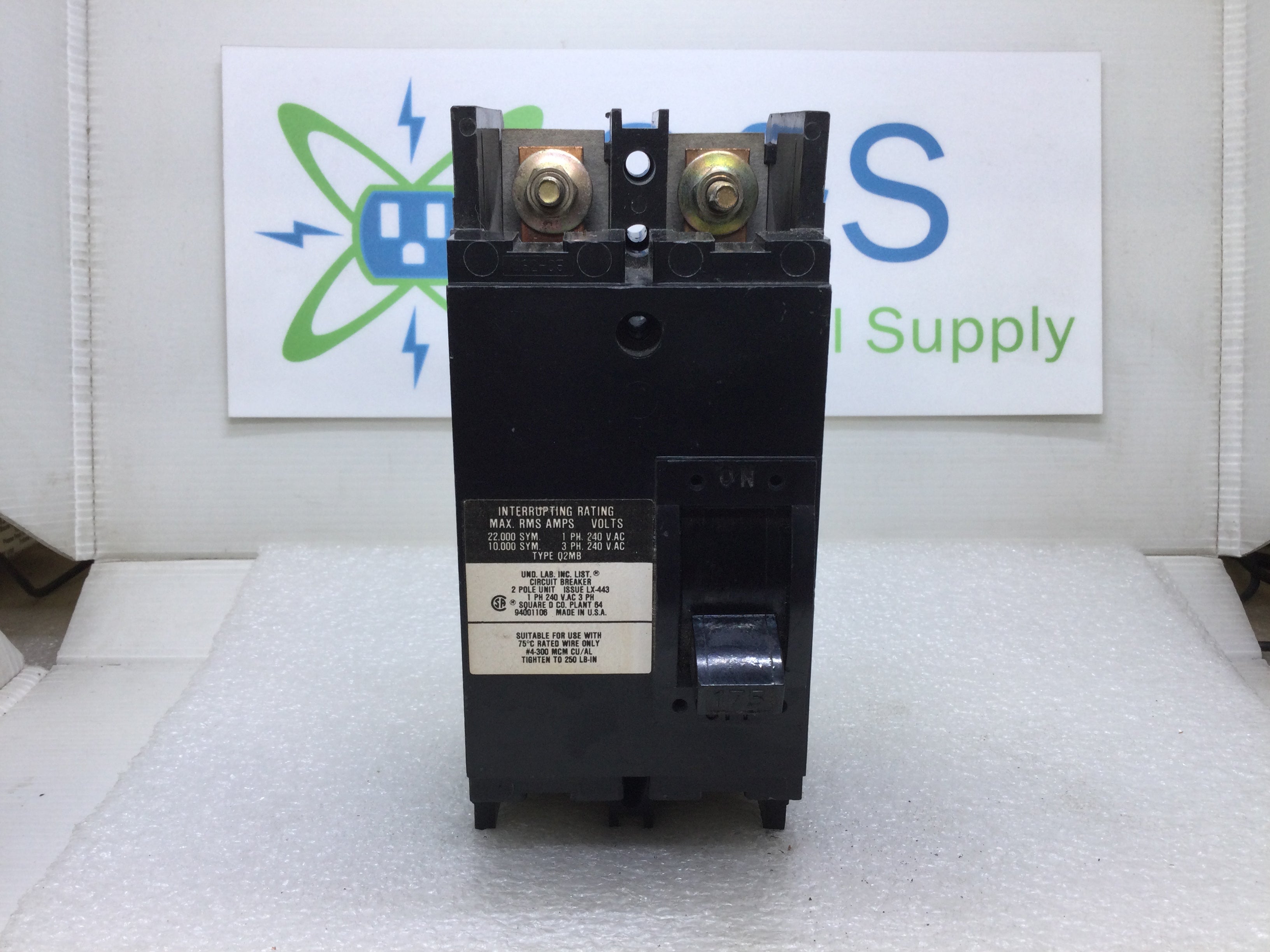 Interruttore Siemens QN2175 175A 2 Poli 120/240V | Nuovo Di Seconda Scelta
