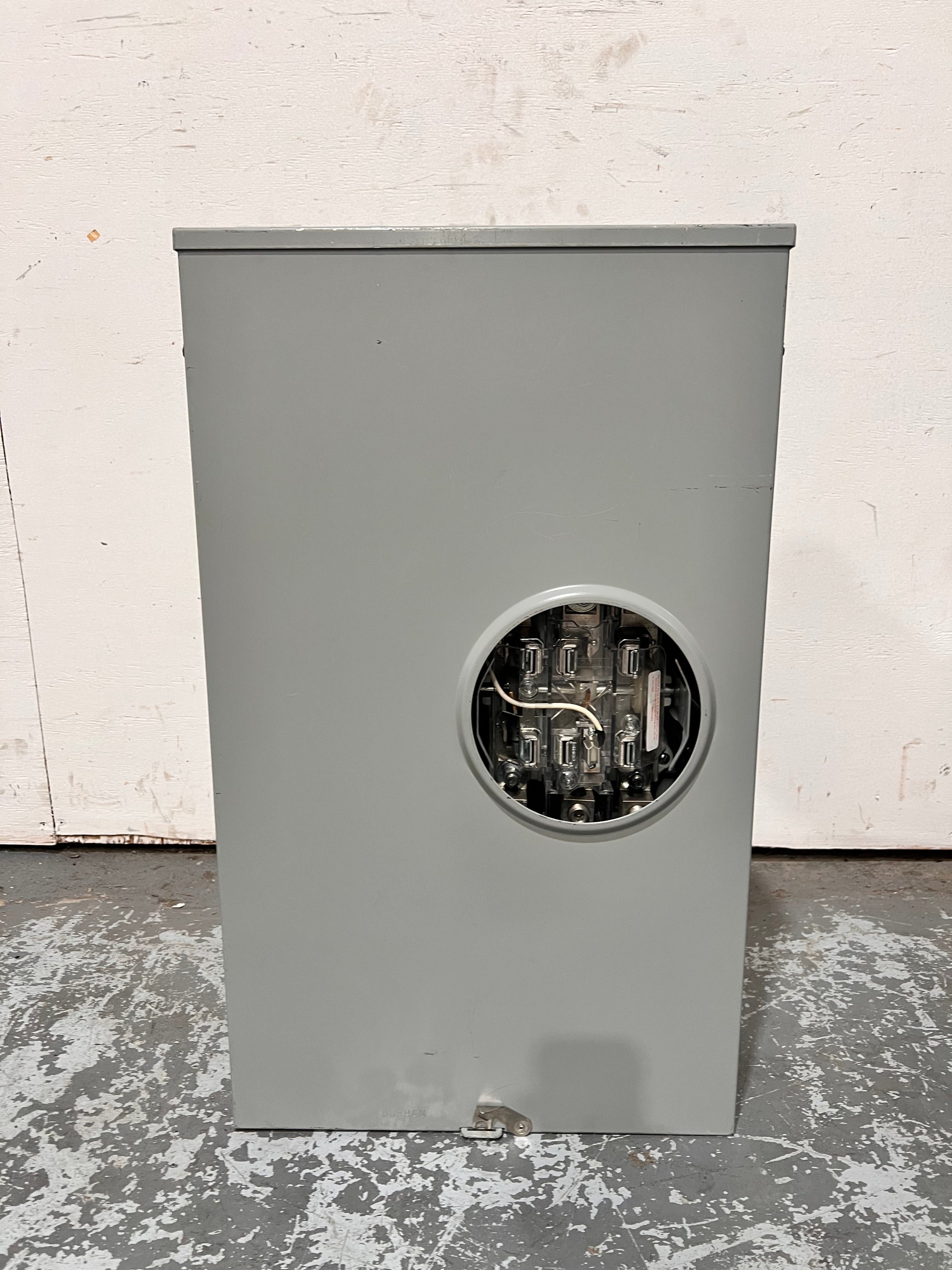 Durham 1004456B Meter Box 200 Amp 600VAC 3 Phase 4 Wire