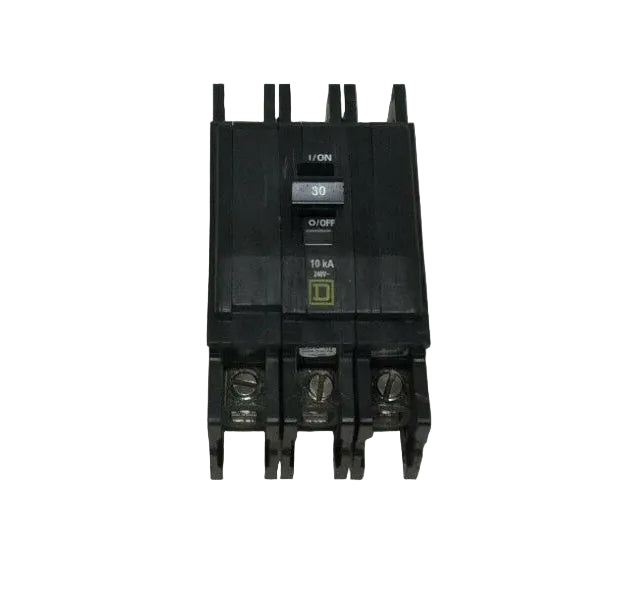 Square D QOU-330 30 Amp Circuit Breaker - 22kA Interrupt Rating, Used, Pulled From Working Panel