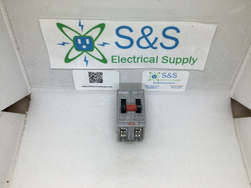 Wadsworth A215 Circuit Breaker 2 Pole 15 Amp Type A Metal Tab