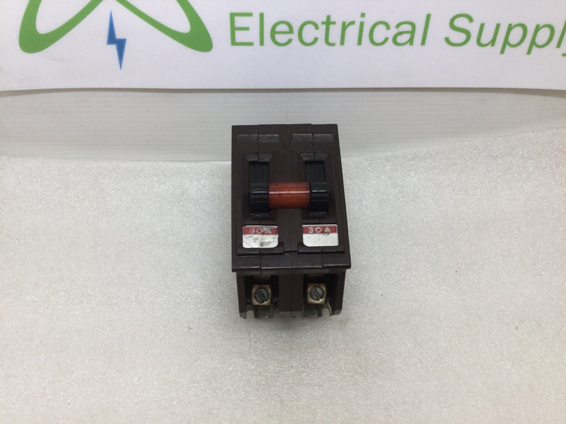 Wadsworth A230 2 Pole 30A 120/240VAC Type A Circuit Breaker