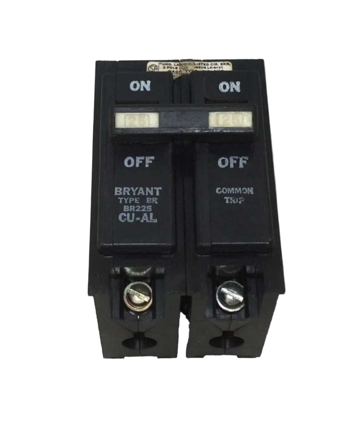 Bryant BR225 25 Amp 2 Pole 120/240V Type BR Circuit Breaker Bryant BR225 25 Amp 2 Pole 120/240V Type BR Circuit Breaker