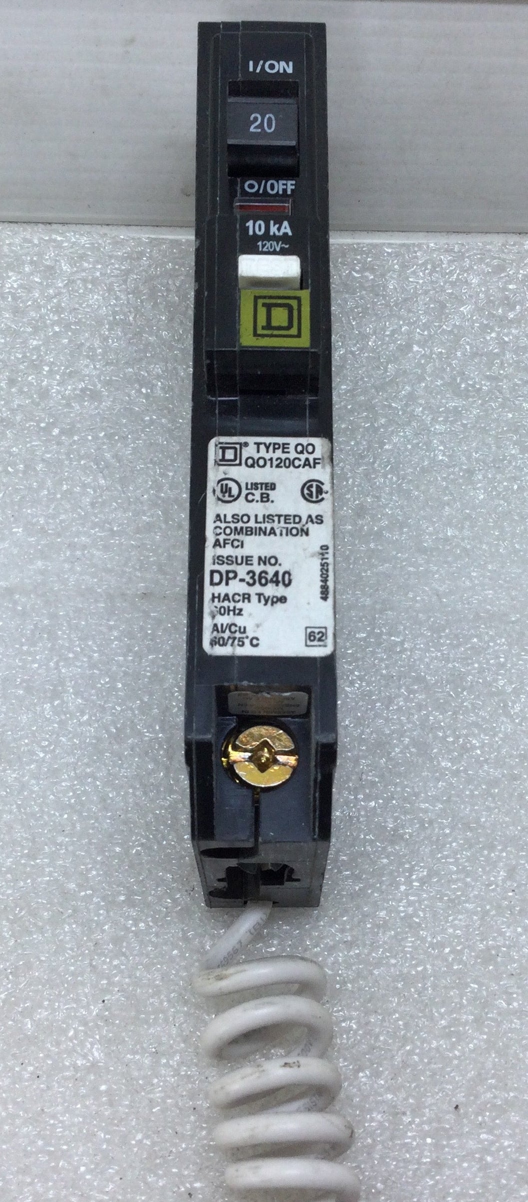 Square D by Schneider Electric QO120CAFI QO20A Arc Fault