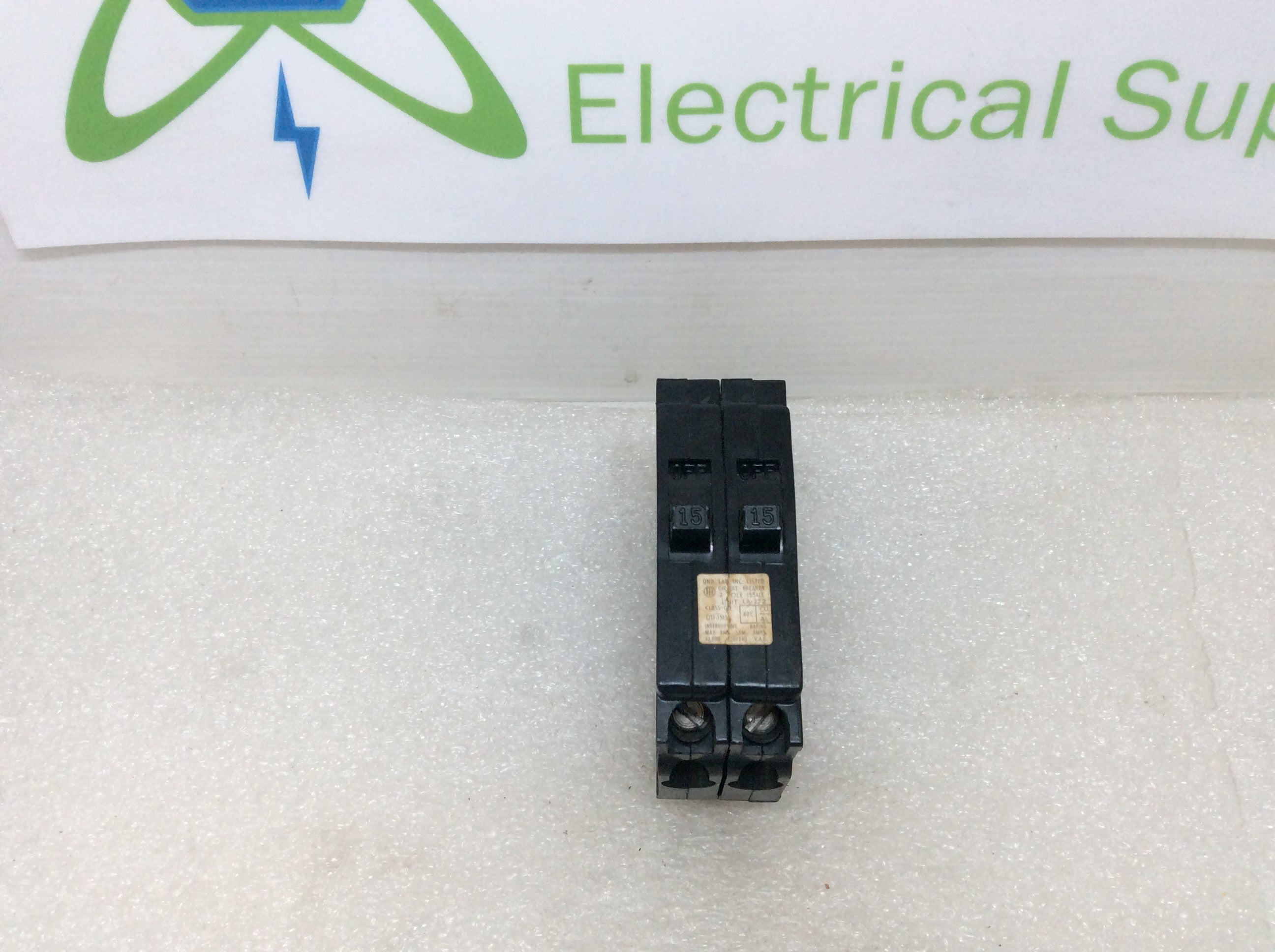 ITE QT1-1515 15 Amp 2 Pole Type EQ-T Twin Circuit Breaker - Closed/Ope