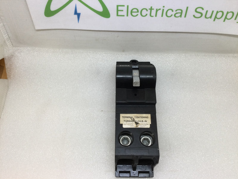 Murray Type QMPH MD2200H 200 Amp 2 Pole 22,000Aic Circuit Breaker