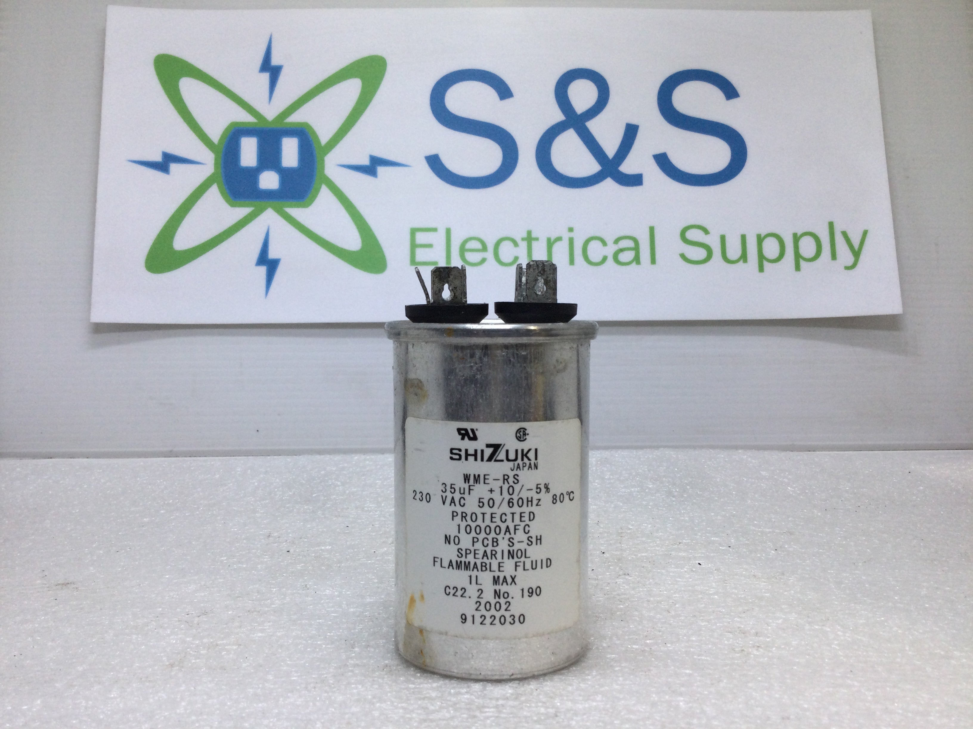 Shizuki WME-RS 35uF 230VAC 50/60 Hz Motor Run Capacitor