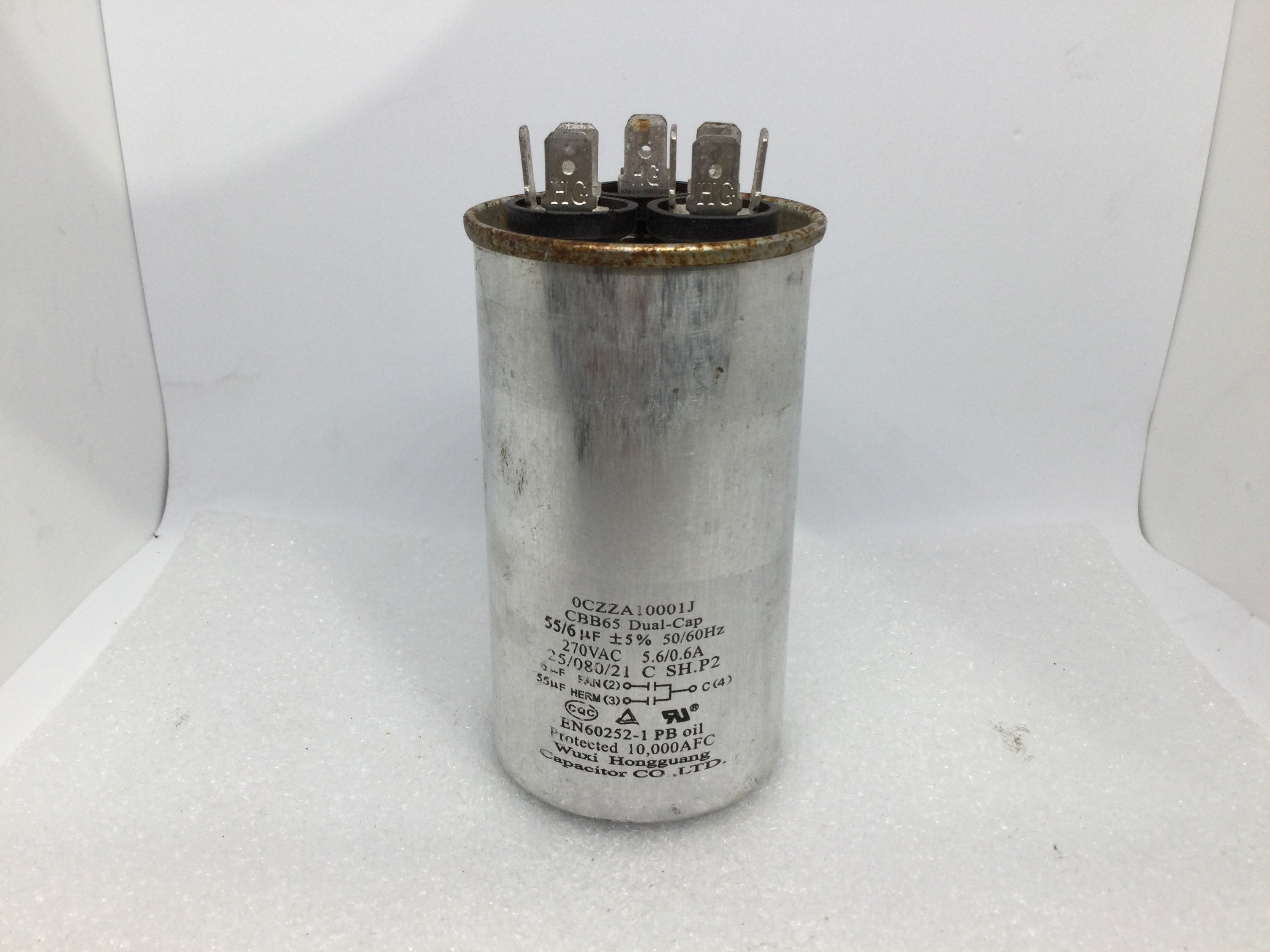 CBB65 55 6uf 5 50 60Hz 270VAC cbb65-55-6uf-5-50-60hz-270vac