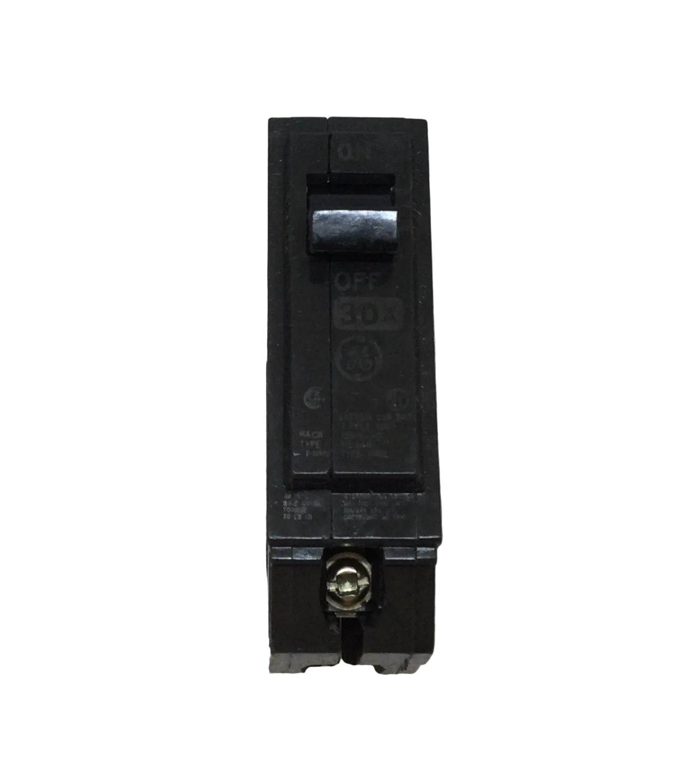 GE THQL1130 30-Amp Circuit Breaker, 1-Pole, 120/240VAC, Plug-In Style - Reliable Electrical Replacement Part