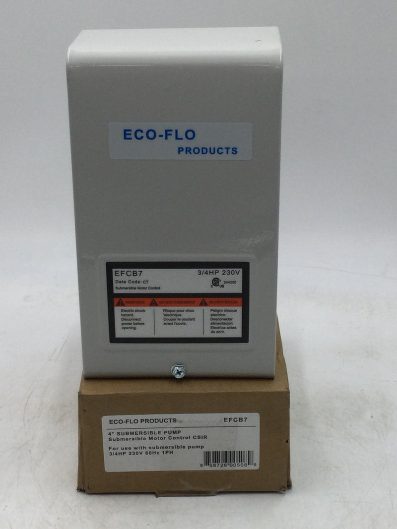 ECO-FLO EFCB7 - 4" Submersible Pump Motor Controller CSIR