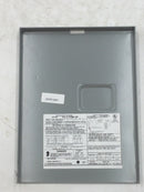 GE TL412R1P/TL412RT1 125 Amp 4 Space 8 Circuits Cover Only 10 1/8" x 7 1/2"