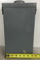 Square D Q02100NRB 100 Amp 120/240V Outdoor Circuit Braker Enclosure with 2 Pole Circuit breaker included.