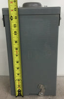 Square D Q02100NRB 100 Amp 120/240V Outdoor Circuit Braker Enclosure with 2 Pole Circuit breaker included.