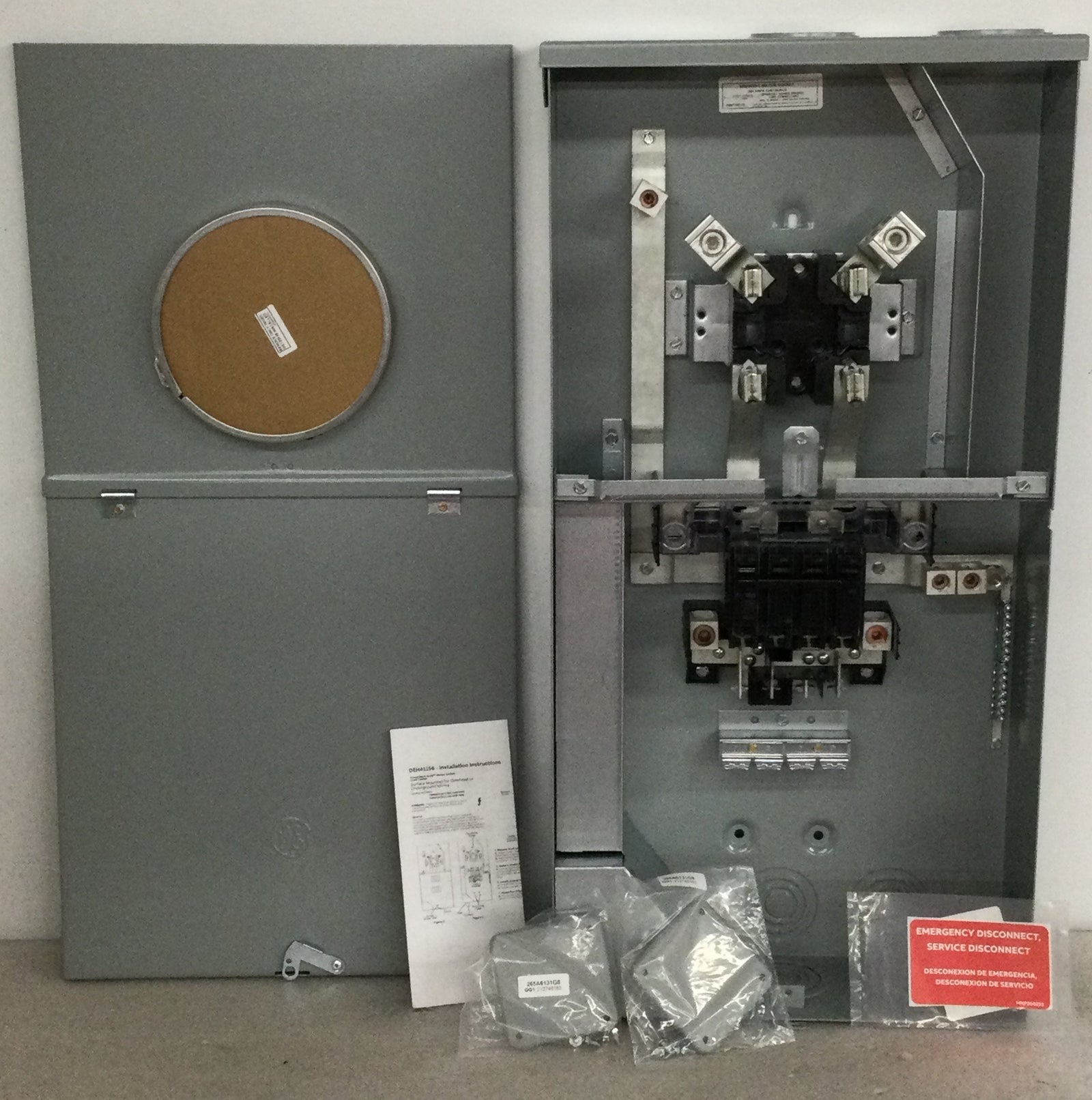 GE TSM420CSCUP Power Mark Gold 200 Amp 4-Space 8-Circuit Meter Socket