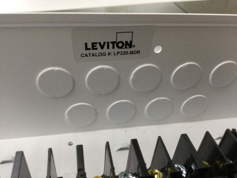 Leviton LP320-BPD 200 Amp 120/240 V  30 Space Nema 1 Indoor Load Center Main Breaker with Cover - White Powder Coated