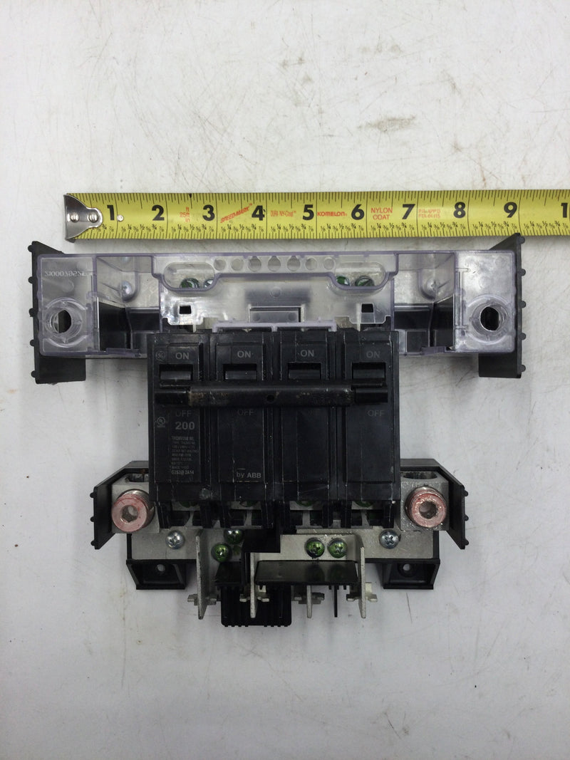 GE TSMR420CSCUGPP 200 Amp 4-Space 8-Circuit Combination Main Breaker/Ringless Meter Socket Outdoor Load Center -200 Amp Main Breaker Assembly