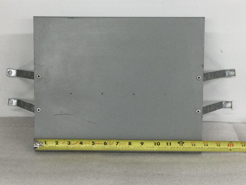 GE Filler Plate 13 3/4" x 11" with 4 angled riveted mounting brackets