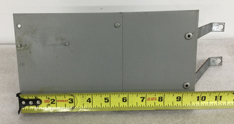 GE Filler Plate 9 3/4" x 5 1/2" with 2 angled riveted mounting brackets