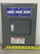 Square D HOM6-12L100F 6 space Flush Mount Panel Cover 10 1/8" x 13 13/16"