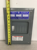 Square D HOM6-12L100F 6 space Flush Mount Panel Cover 10 1/8" x 13 13/16"