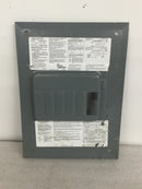 Square D HOM6-12L100F 6 space Flush Mount Panel Cover 10 1/8" x 13 13/16"