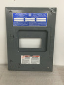 Square D HOM6-12L100F 6 space Flush Mount Panel Cover 10 1/8" x 13 13/16"