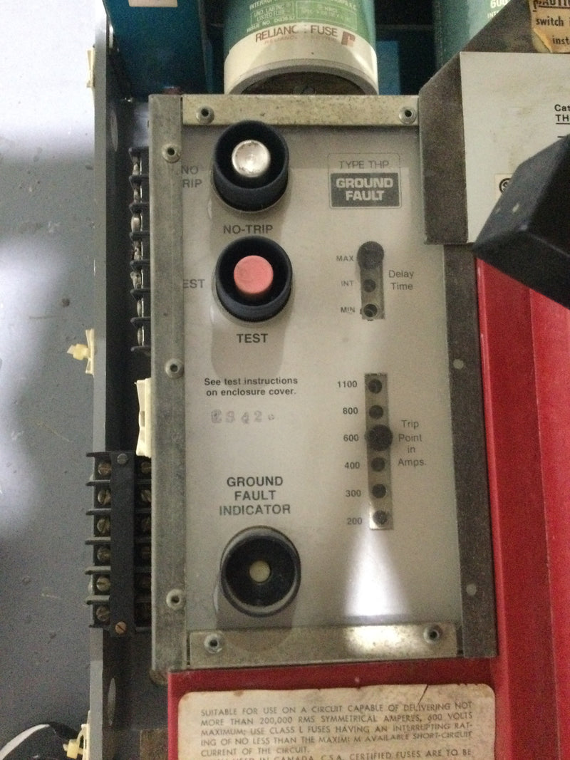 General Electric GE THPC3620BG3TRT1 2000 Amp 600v 3 Phase Fusible Safety Switch Disconnect: