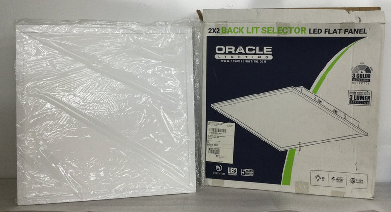 Oracle 22-fpl-bl-led-2000l/3000l/4000l-dim10-mvolt-35k/40k/50k-85 2 x 2 Back Lit Selector LED Flat Panel