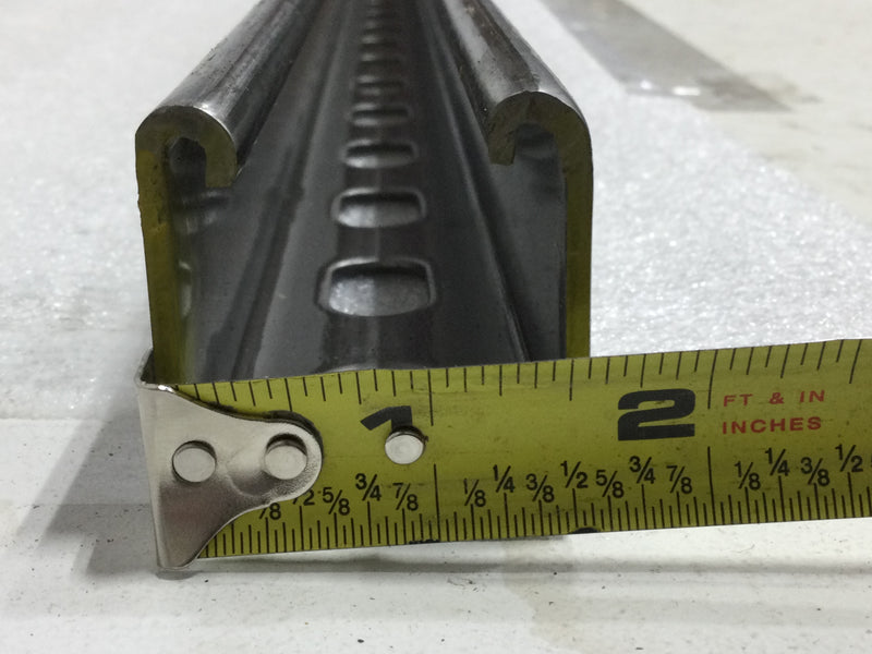 Stainless Steel Strut  1 5/8" x 1 5/8" x 120 x 12 With Slots, Unia Strut