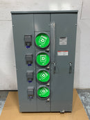 Square D MPR64200 4 Position 120/240VAC Ringless MP Meter-Pak Meter Center