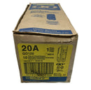 Square D QO120 20 Amp 1 Pole 120/240V Circuit Breaker - Yellow Face