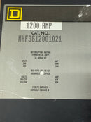 Square D NHF3612001021 1200 Amp 3 Pole 600V Circuit Breaker w/Shunt