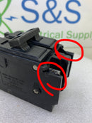 Cutler Hammer/Westinghouse QC2060 60 Amp 2 Pole 120/240V Circuit Breaker - Flaw