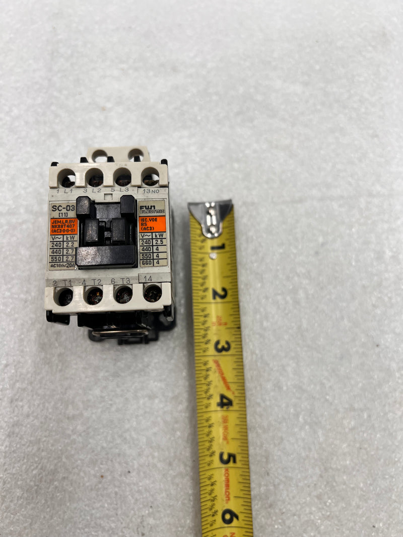 Fuji SC-03 (4NCOAO) Magnetic Contactor 200/240 380/440v