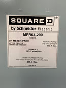 Square D MPR64200 4 Position 120/240VAC Ringless MP Meter-Pak Meter Center