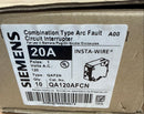 Siemens QA120AFCN 20 Amp 1 Pole 120V GFCI Type QAF2N Circuit Breaker
