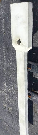 Precast Concrete Banjo 8' Service Pole for Electrical Meter Main Combo