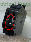Crouse-Hinds MH1515 15 Amp 1 Pole Tandem 120/240V Breaker - Open Stab - Flaw