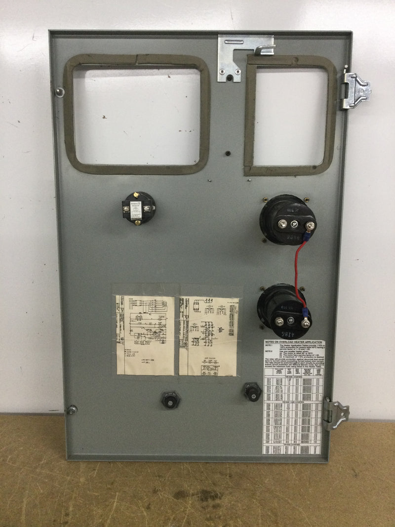 Westinghouse TA86183-5 MCC Main Load Data Center Cabinet 480VAC 3 Phase 14" X 23" with Door