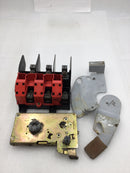 Siemens GNF323 100 Amp 240 VAC Non-Fusible 3 Phase Safety Switch Guts and Handle Only