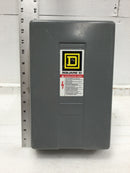 Square D 8903LG60 30 Amp 6 Pole 600V Contactor Enclosure Cover 12 3/4" x 7 7/8"