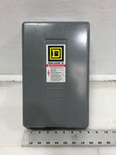 Square D 8903LG60 30 Amp 6 Pole 600V Contactor Enclosure Cover 12 3/4" x 7 7/8"