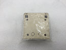 HellermannTyton SMBDUAL-I Plenum Rated Dual Surface Mount Box/Enclosure in Ivory