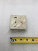 HellermannTyton SMBDUAL-I Plenum Rated Dual Surface Mount Box/Enclosure in Ivory
