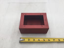 Unbranded Red Metal/Steel Fire Alarm Surface Mount Back Box 4" X 5.5"